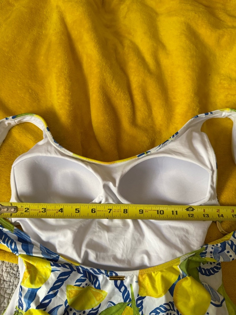 Kenny Flowers Positano Gold Ring Lemon-Print One-Piece Swimsuit - Picture 12 of 12